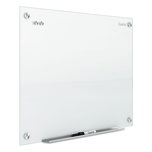 Quartet Infinity Glass Marker Board, 36 x 24, White Surface (G3624W)