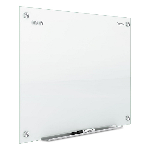 Quartet Infinity Glass Marker Board, 24 x 18, White Surface (G2418W)