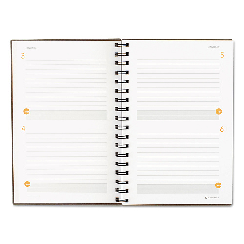 AT-A-GLANCE Plan. Write. Remember. Planning Notebook Two Days Per Page , 9 x 6, Gray Cover, Undated (80620330)