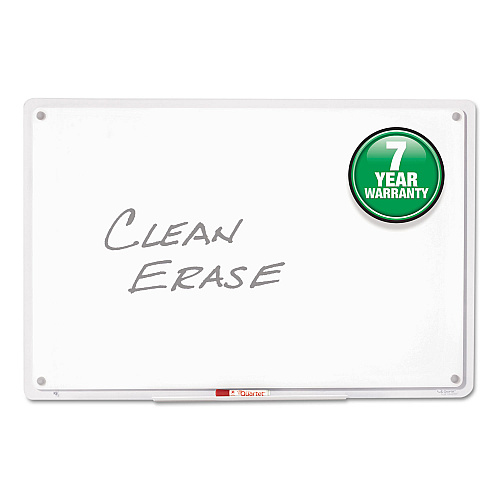 Quartet iQ Total Erase Translucent-Edge Board, 11 x 7, White Surface, Clear Plastic Frame (TM1107)