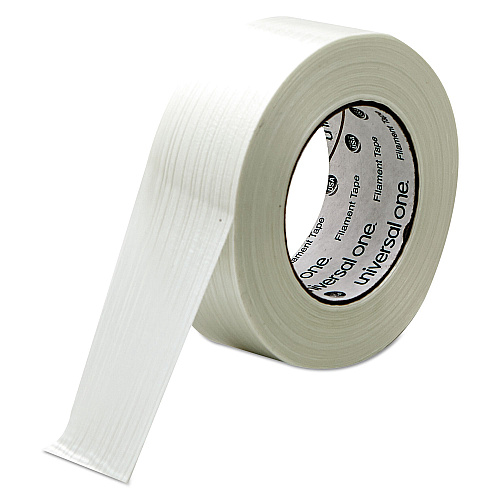 Universal 350# Premium Filament Tape, 3" Core, 48 mm x 54.8 m, Clear (UNV31648)