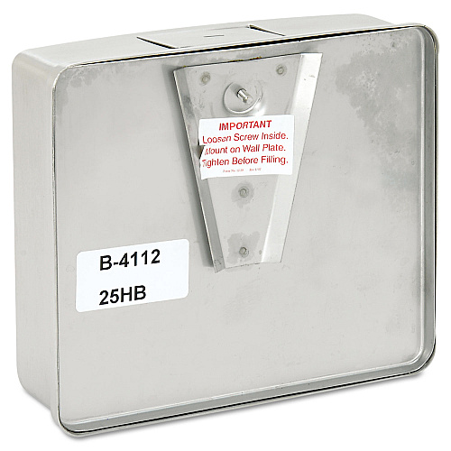 Bobrick ConturaSeries Surface-Mounted Liquid Soap Dispenser, 40 oz, 7 x 3.31 x 6.13, Stainless Steel Satin (4112)