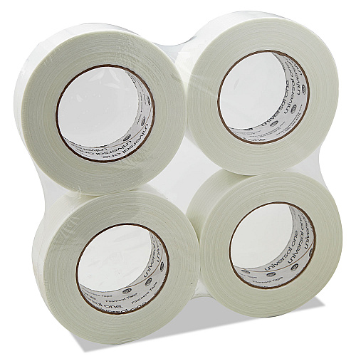 Universal 350# Premium Filament Tape, 3" Core, 48 mm x 54.8 m, Clear (UNV31648)