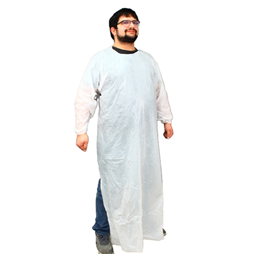 Impact 60 In. Isolation Gown L/s Elastic Wrists, White, 100/cs, Case Of 100 (MCPE-60W)