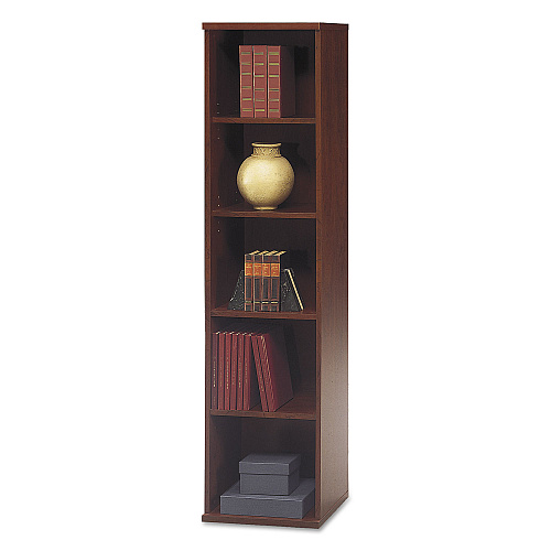 Bush Series C Collection 18W 5 Shelf Bookcase, Hansen Cherry (WC24412)