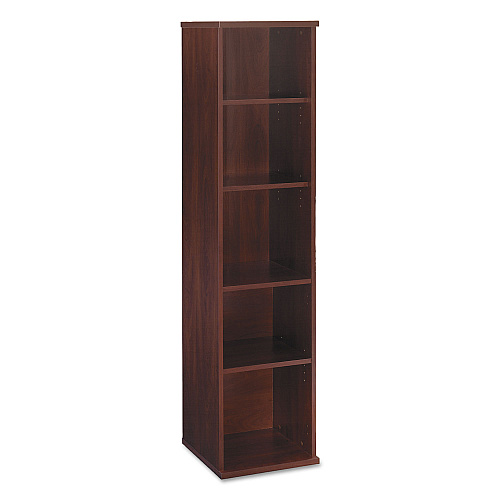 Bush Series C Collection 18W 5 Shelf Bookcase, Hansen Cherry (WC24412)