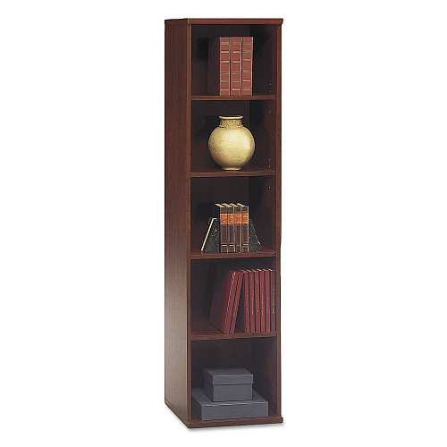 Bush Series C Collection 18W 5 Shelf Bookcase, Hansen Cherry (WC24412)