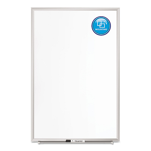 Quartet Classic Series Porcelain Magnetic Dry Erase Board, 72 x 48, White Surface, Silver Aluminum Frame (2547)