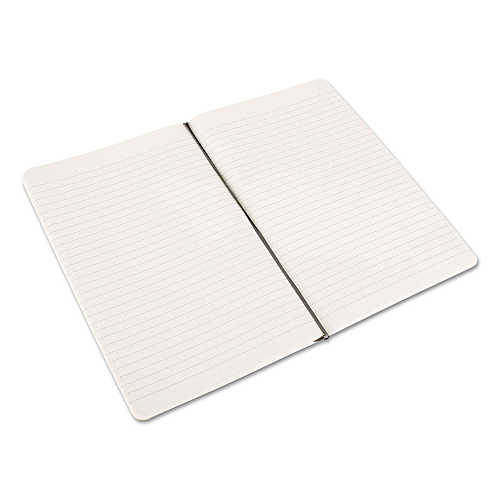 Moleskine Classic Softcover Notebook, 1-Subject, Narrow Rule, Black Cover, (192) 8.25 x 5 Sheets (MSL14)