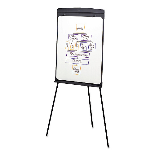 Quartet Magnetic Dry Erase Easel, 27 x 35, Graphite Surface, Graphite Plastic Frame (67E)