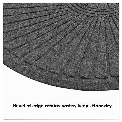 Guardian EcoGuard Diamond Floor Mat, Double Fan, 36 x 96, Charcoal (EGDDF030804)