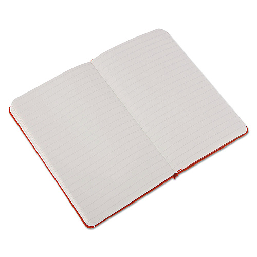 Moleskine Hard Cover Notebook, 1-Subject, Narrow Rule, Red Cover, (192) 5.5 x 3.5 Sheets (MM710R)