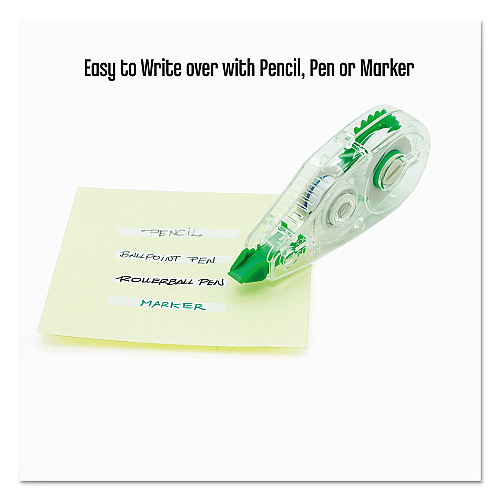 Tombow MONO Mini Correction Tape, Non-Refillable, Clear Applicator, 0.17" x 315", 10/Pack (68722)