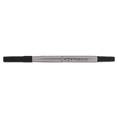 Refill for Parker Roller Ball Pens, Medium Conical Tip, Black Ink (1950323)