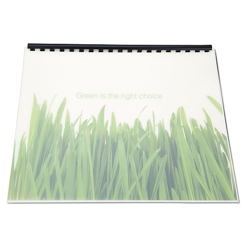 GBC 100% Recycled Poly Binding Cover, Frost, 11 x 8.5, Unpunched, 25/Pack (25817)