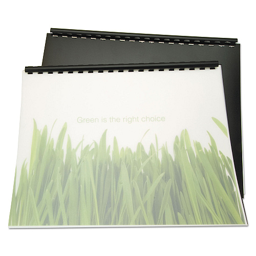 GBC 100% Recycled Poly Binding Cover, Frost, 11 x 8.5, Unpunched, 25/Pack (25817)