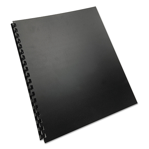 GBC 100% Recycled Poly Binding Cover, Black, 11 x 8.5, Unpunched, 25/Pack (25818)