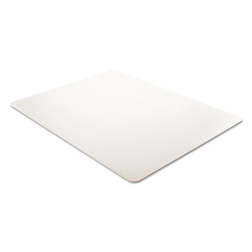 Deflecto EconoMat Occasional Use Chair Mat, Low Pile Carpet, Flat, 46 x 60, Rectangle, Clear (CM11442F)