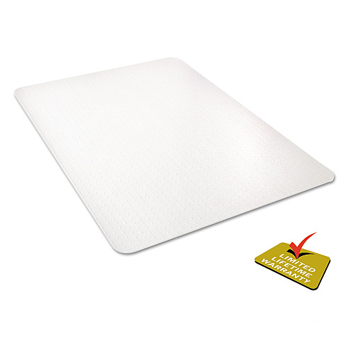 Deflecto All Day Use Chair Mat - All Carpet Types, 45 x 53, Rectangle, Clear (CM11242PC)