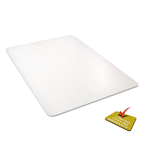 Deflecto All Day Use Chair Mat - All Carpet Types, 46 x 60, Rectangle, Clear (CM11442FPC)