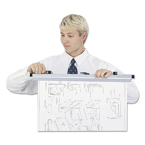 Safco Sheet File Hanging Clamps, 100 Sheets Per Clamp, 30" Length, 6/Carton (50036)