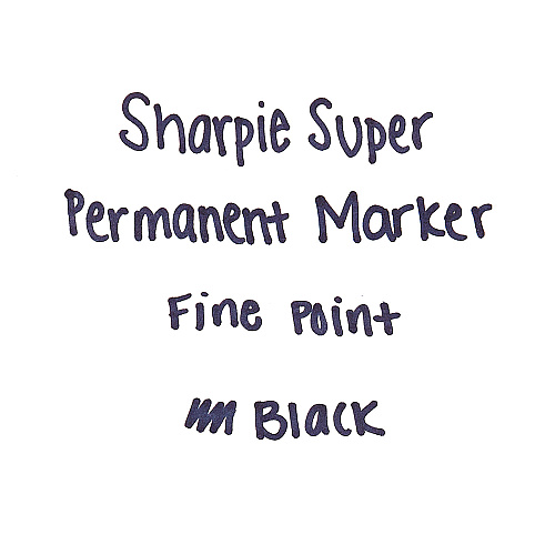 Sharpie Super Permanent Marker, Fine Bullet Tip, Black, Dozen (33001)