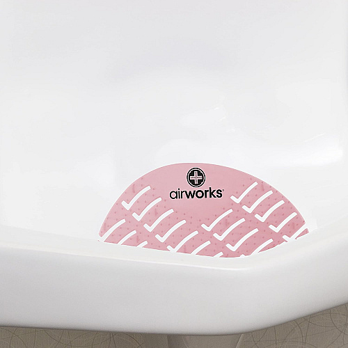 Airworks Deodorizing Urinal Screen Strawberry 10/box, Box Of 10 (AWUS004-BX)