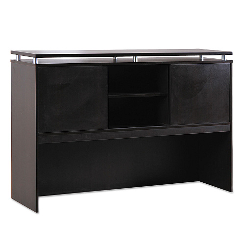 Alera Sedina Series Hutch with Sliding Doors, 72w x 15d x 42.5h, Espresso (ALESE267215ES)
