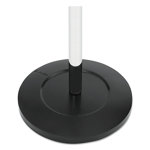 Alba Chromy Coat Stand, 12 Knobs, 16w x 16d x 70.5h, Chrome/Black (PMCLAS)