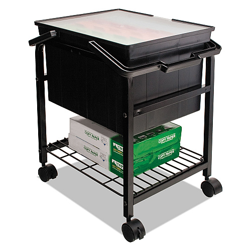 Advantus Companion Portable File, Letter/Legal Files, 17" x 14" x 11", Black (TLF2B)
