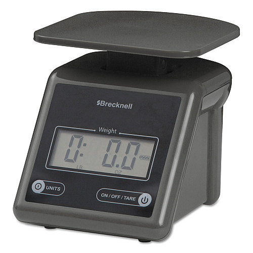 Brecknell Electronic Postal Scale, 7 lb Capacity, 5.5 x 5.2 Platform, Gray (PS7)