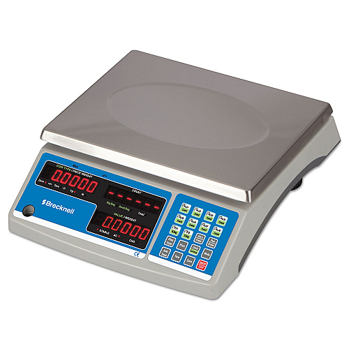 Brecknell Electronic 60 lb Coin and Parts Counting Scale, 11.5 x 8.75, Gray (B140)