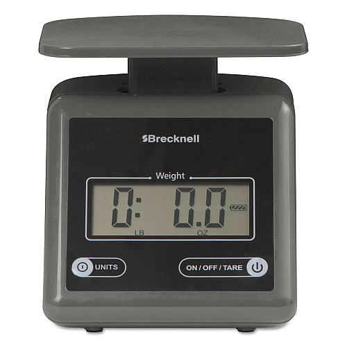 Brecknell Electronic Postal Scale, 7 lb Capacity, 5.5 x 5.2 Platform, Gray (PS7)