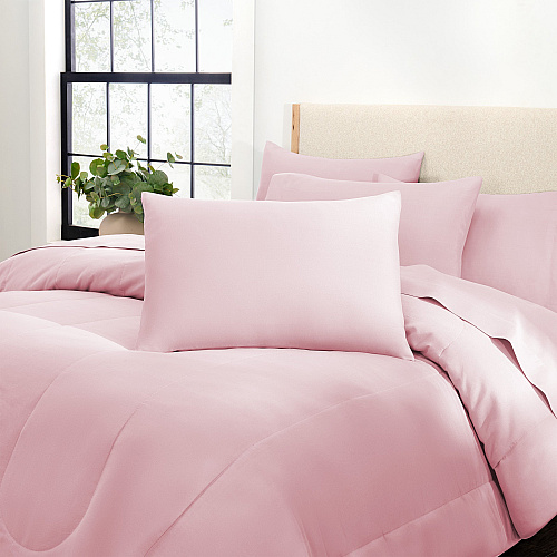 Family Essentials Bed In Bag 7pc Set - King - Rose - 1 Set (P-BIAB-KG-RO)