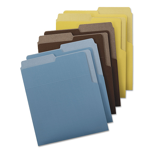 Smead Organized Up Heavyweight Vertical File Folders, 1/2-Cut Tabs