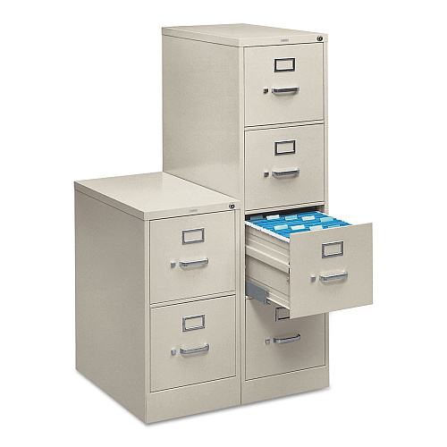 HON 510 Series Vertical File, 4 Legal-Size File Drawers, Light Gray, 18.25" x 25" x 52" (514CPQ)