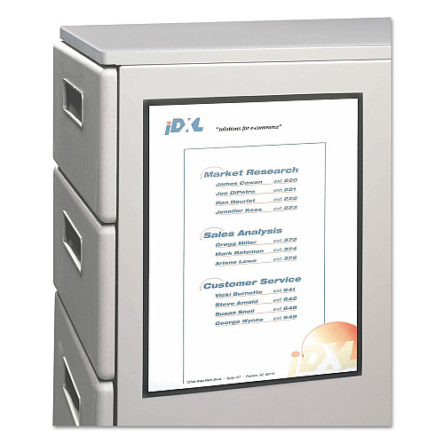 C-Line Magnetic Cubicle Keepers Display Holders, 9.2 x 11.69, Magnetic Mount, Clear, 25/Pack (37991)
