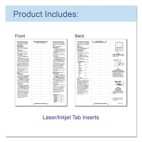 C-Line Sheet Protectors with Index Tabs, Assorted Color Tabs, 2", 11 x 8.5, 8/Set (05580)