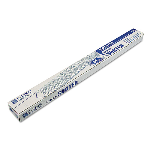 C-Line Heavy-Duty Indexed Sorter, 31 Dividers, Alpha/Numeric/Month/Date/Day Index, Letter Size, Blue Frame (30540)