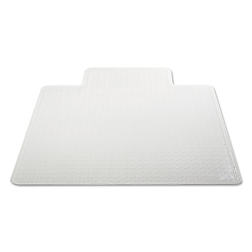 Alera Moderate Use Studded Chair Mat for Low Pile Carpet, 45 x 53, Wide Lipped, Clear (ALEMAT4553CLPL)