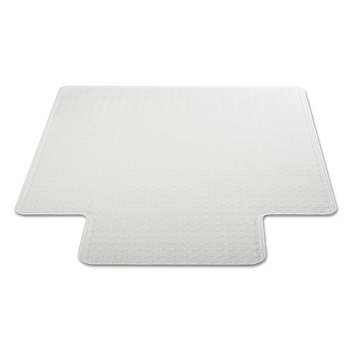 Alera Moderate Use Studded Chair Mat for Low Pile Carpet, 45 x 53, Wide Lipped, Clear (ALEMAT4553CLPL)