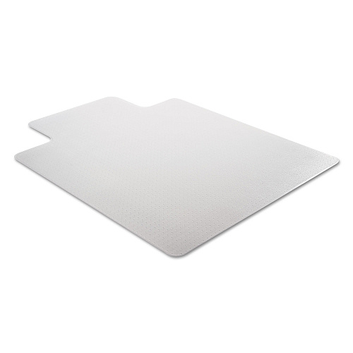 Alera Moderate Use Studded Chair Mat for Low Pile Carpet, 45 x 53, Wide Lipped, Clear (ALEMAT4553CLPL)