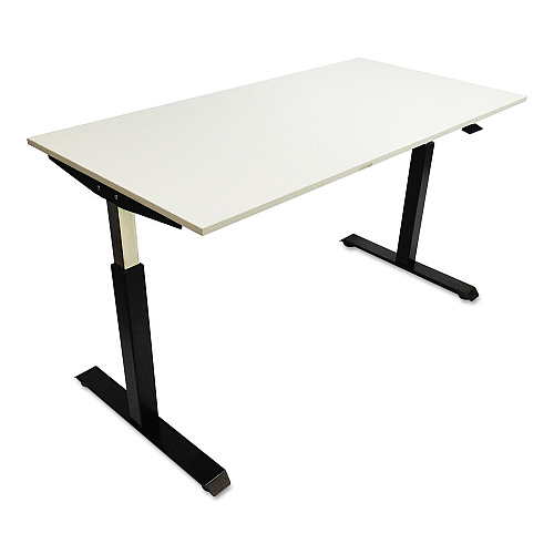 Alera AdaptivErgo Sit-Stand Pneumatic Height-Adjustable Table Base, 59.06" x 28.35" x 26.18" to 39.57", Black (ALEHTPN1B)