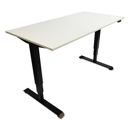 Alera AdaptivErgo Sit-Stand 3-Stage Electric Height-Adjustable Table Base with Memory Control, 48.06" x 24.35" x 25" to 50.7",Black (ALEHT3SAB)