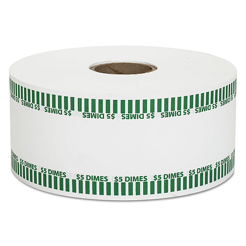 PAP-R Products Automatic Coin Rolls, Dimes, $5, 1900 Wrappers/Roll (50010)