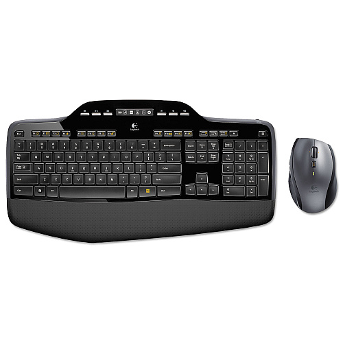 Logitech MK710 Wireless Keyboard + Mouse Combo, 2.4 GHz Frequency/30 ft Wireless Range, Black (920002416)