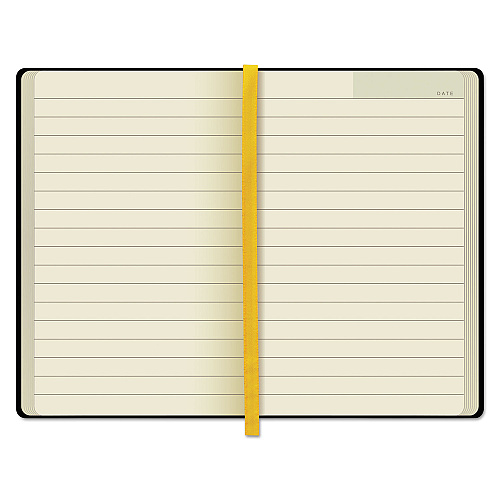 TOPS Idea Collective Journal, Hardcover with Elastic Closure, 1-Subject, Wide/Legal Rule, Black Cover, (96) 5.5 x 3.5 Sheets (56874)