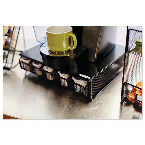 Safco One Drawer Hospitality Organizer, 5 Compartments, 12.5 x 11.25 x 3.25, Black (3274BL)