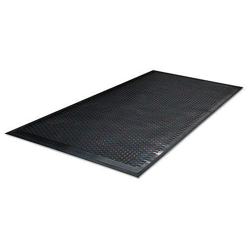 Guardian Clean Step Outdoor Rubber Scraper Mat, Polypropylene, 36 x 60, Black (14030500)