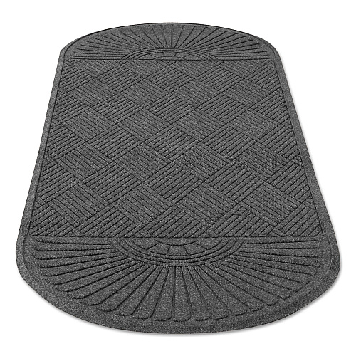 Guardian EcoGuard Diamond Floor Mat, Double Fan, 36 x 96, Charcoal (EGDDF030804)